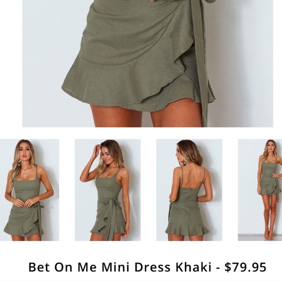 NWOT // White fox wrap dress 🌿 - Picture 4 of 4